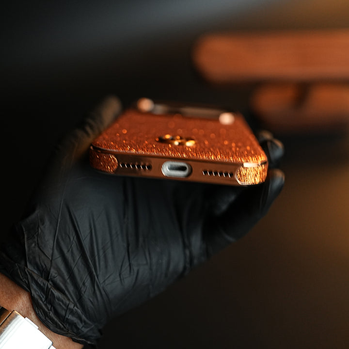 Luxury Glitter Case with 3D Metal Emblem for iPhone 17 Series | Premium Sparkle Finish