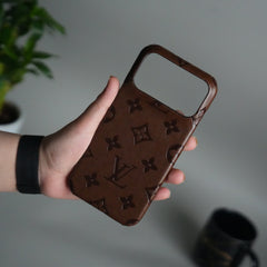 iPhone 17 Pro Max Luxury PU Leather Fashion Brand Case Cover