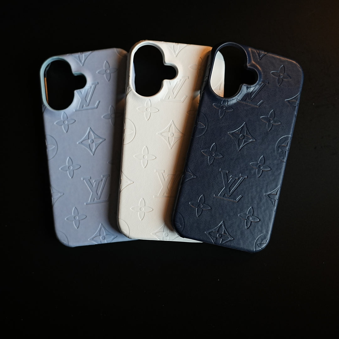 Luxury PU Leather Case for iPhone 17 | Fashion Brand Cover