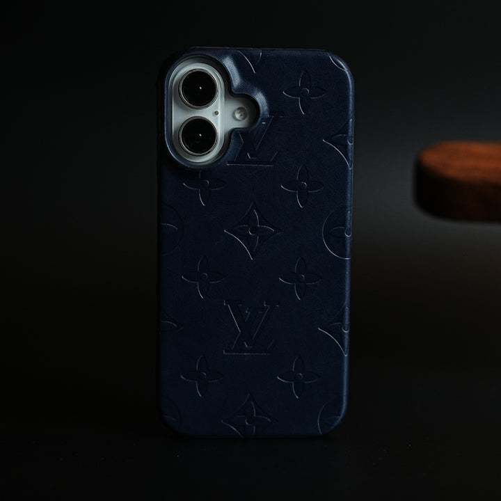 Luxury PU Leather Case for iPhone 17 | Fashion Brand Cover