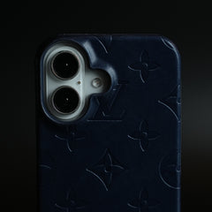 Luxury PU Leather Case for iPhone 16 | Fashion Brand Cover
