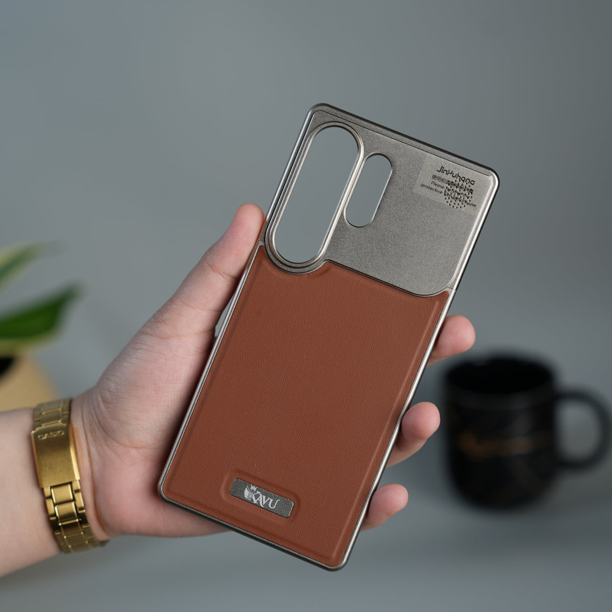 Samsung Galaxy S26 Ultra Premium Metallic AeroFLex Aluminium Leather Case