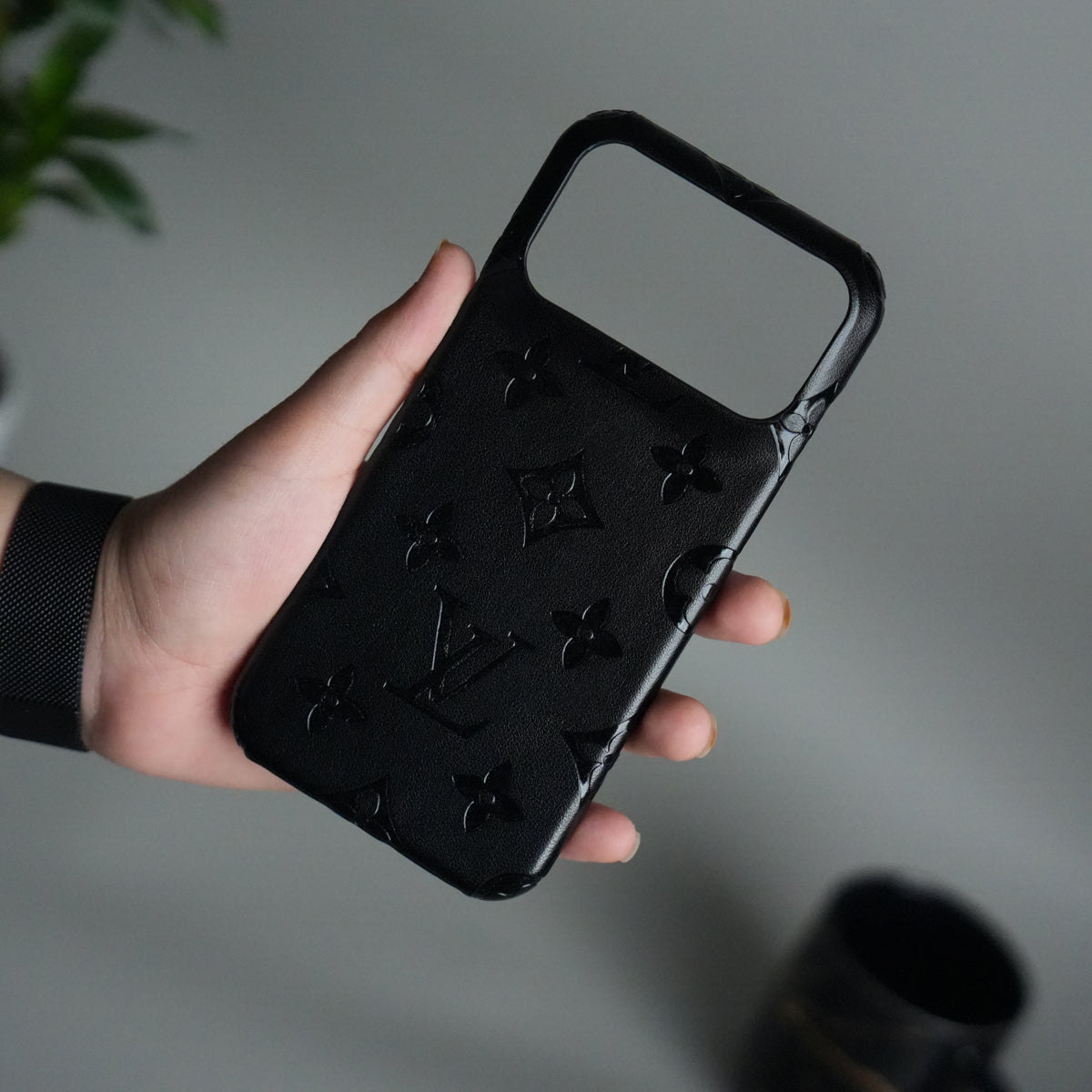 iPhone 17 Pro Max Luxury PU Leather Fashion Brand Case Cover