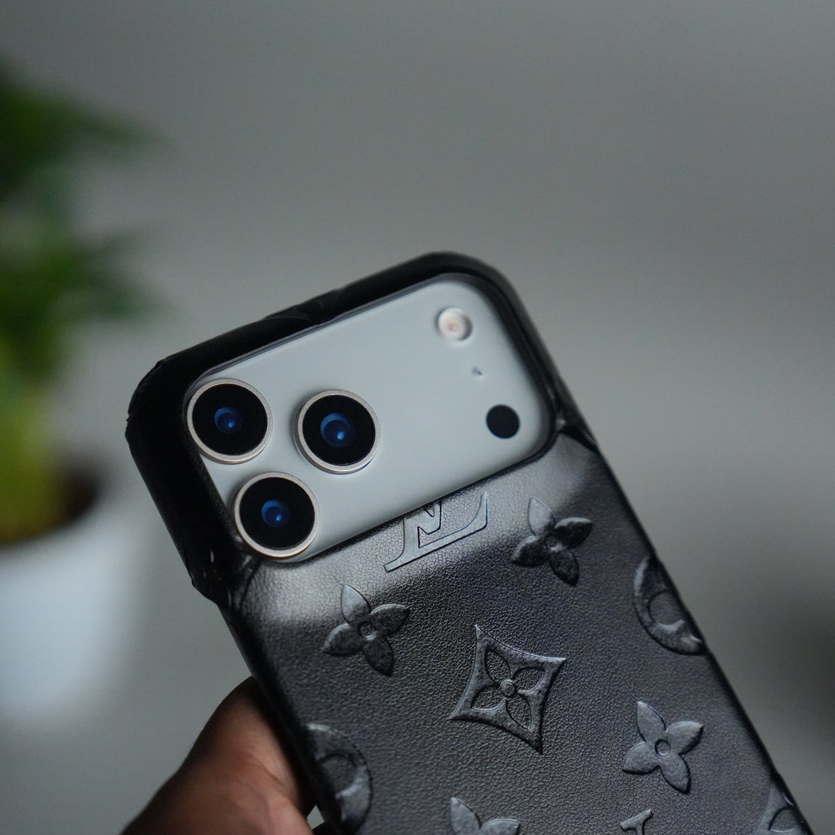 iPhone 17 Pro Max Luxury PU Leather Fashion Brand Case Cover