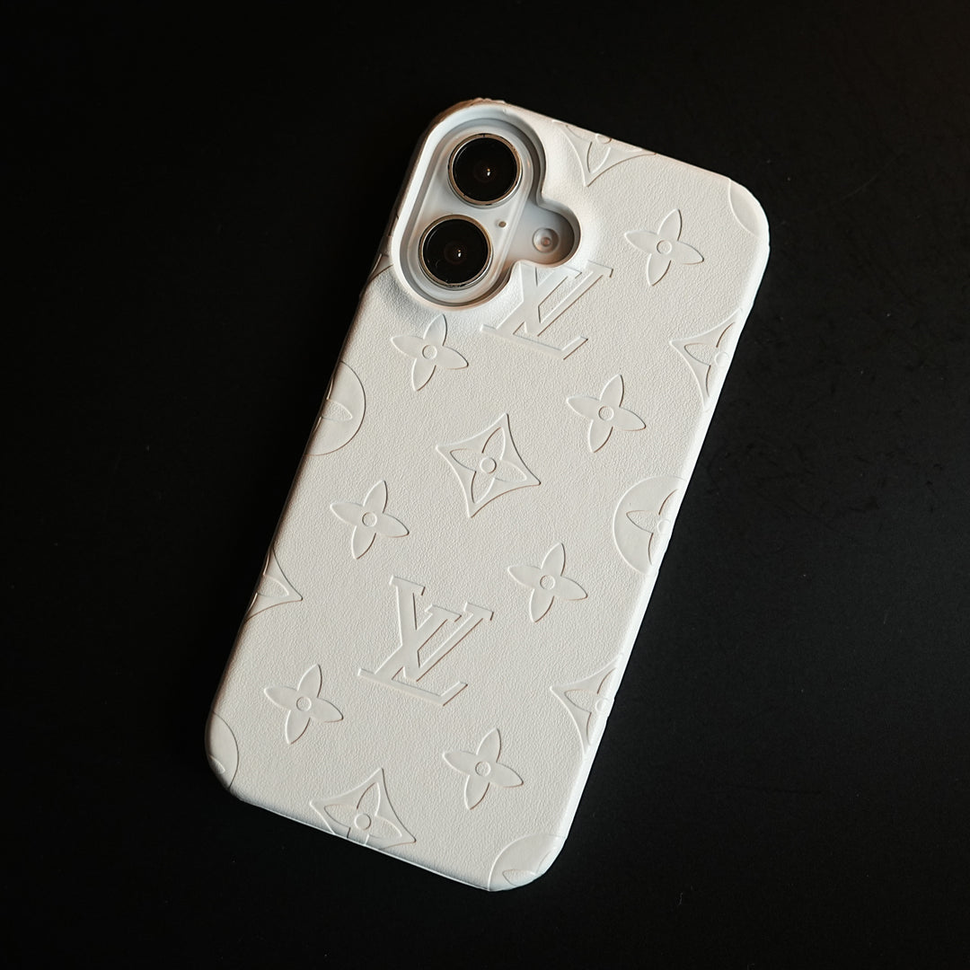 Luxury PU Leather Case for iPhone 17 | Fashion Brand Cover