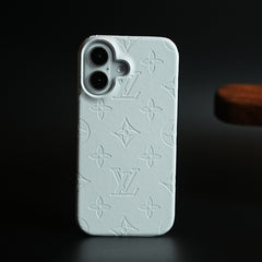 Luxury PU Leather Case for iPhone 16 | Fashion Brand Cover