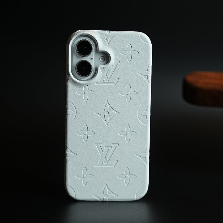 Luxury PU Leather Case for iPhone 17 | Fashion Brand Cover