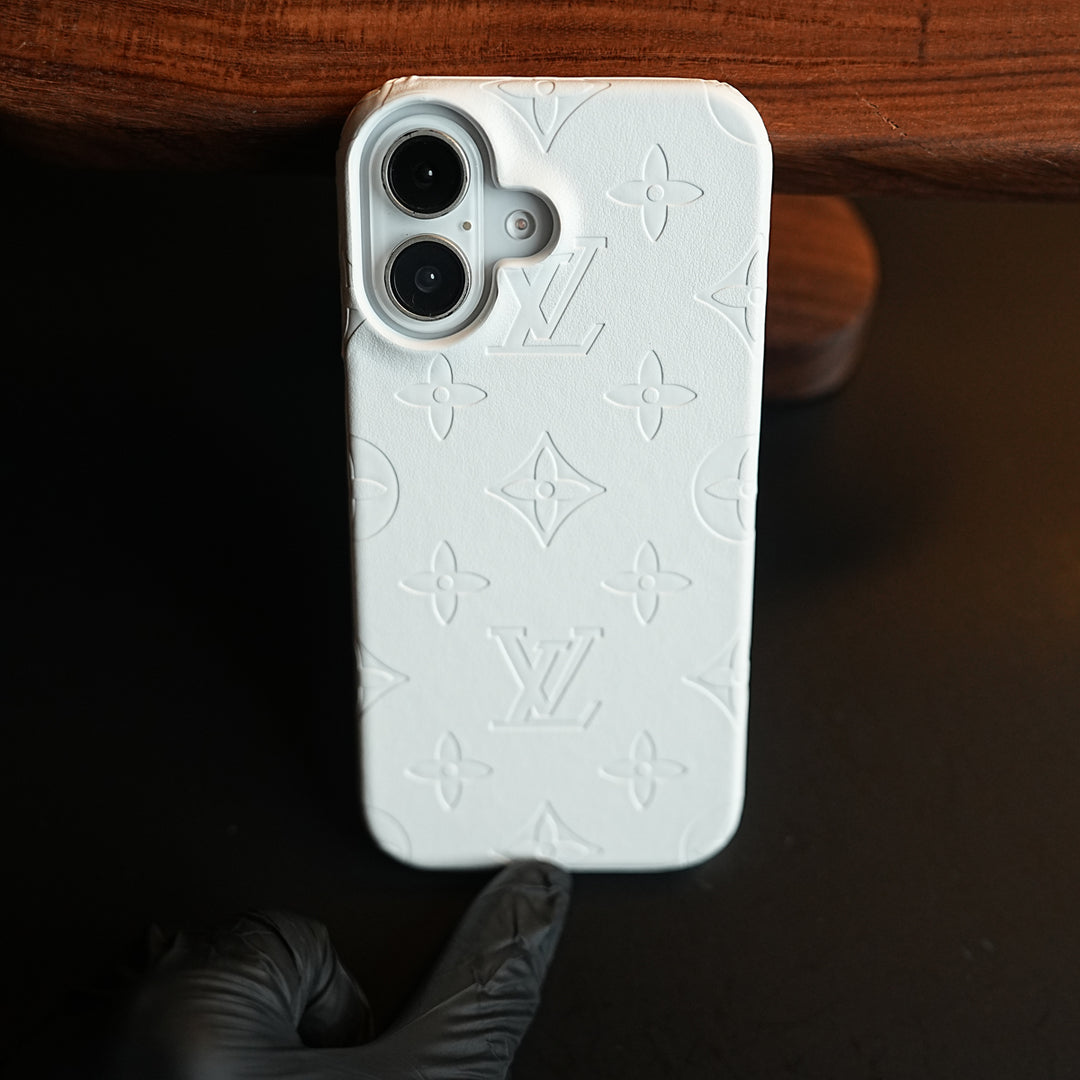 Luxury PU Leather Case for iPhone 17 | Fashion Brand Cover