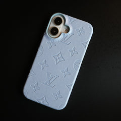 Luxury PU Leather Case for iPhone 16 | Fashion Brand Cover