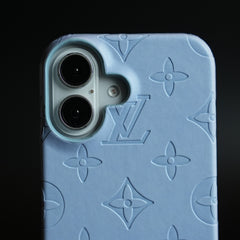 Luxury PU Leather Case for iPhone 16 | Fashion Brand Cover