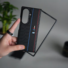 Samsung Galaxy Z Fold 7 BMW & M Performance Logo With Honeycomb Design Case Cover(Black)