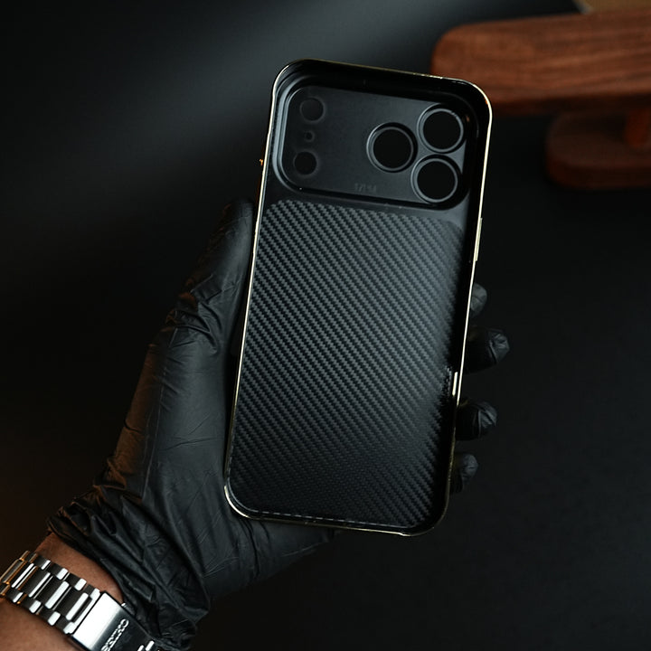 Premium Gold Shine Tiger Face for iPhone 17 Series | Protective Case