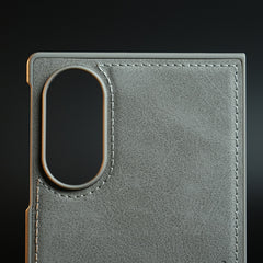 Stitched Leather Texture Case for Samsung Galaxy Z Fold 8 | Front Frame & Camera Protection