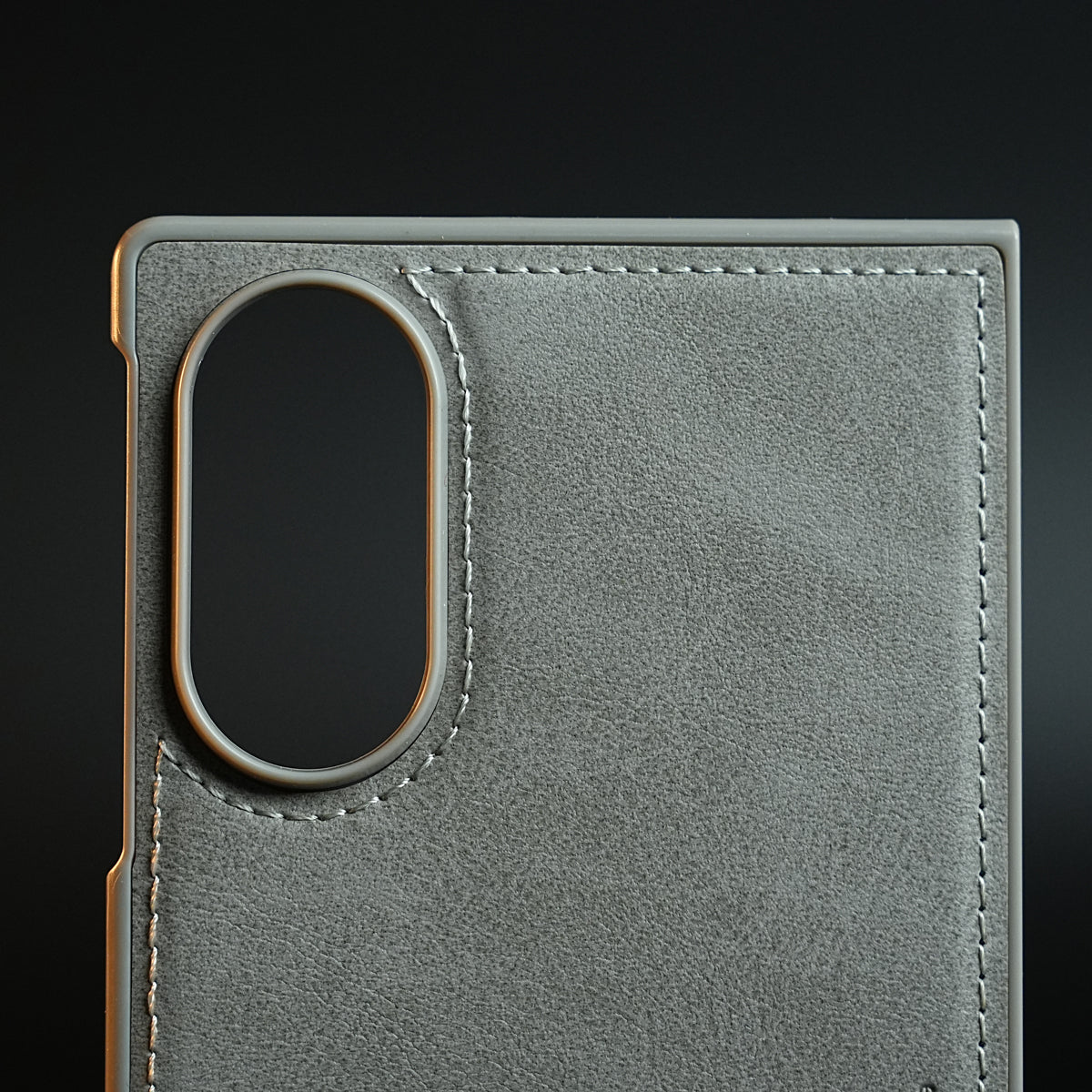 Stitched Leather Texture Case for Samsung Galaxy Z Fold 8 | Front Frame & Camera Protection