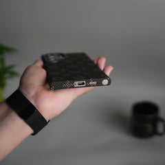 Galaxy S24 Ultra Aramid Fiber Case | Slim Magnetic Charging Ring Cover | Desert