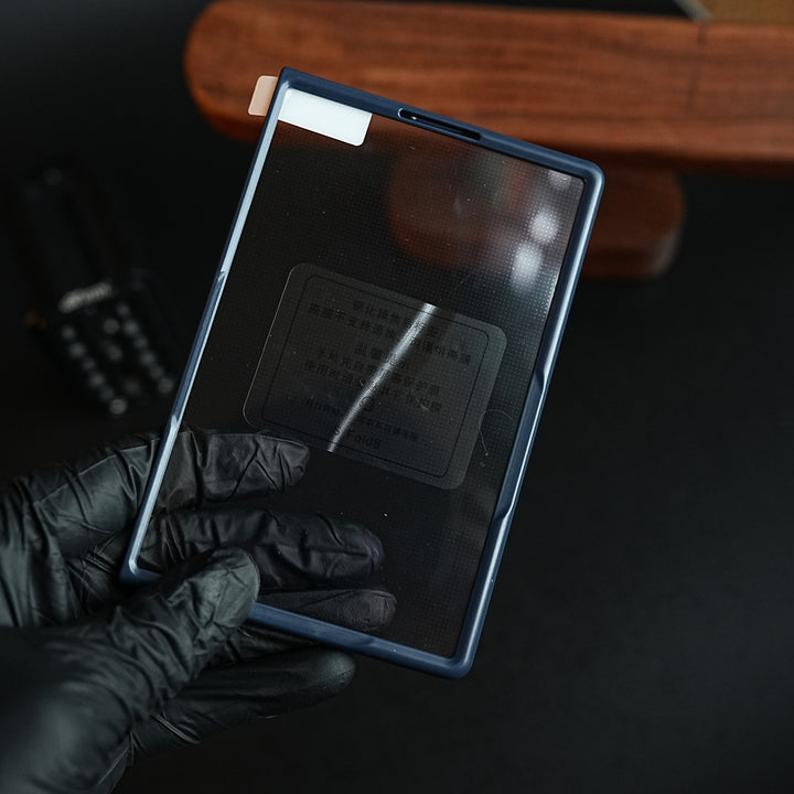 Stitched Leather Texture Case for Galaxy Z Fold 8 | Ring Stand and Front Frame
