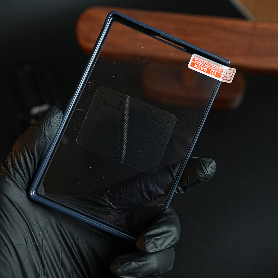 Stitched Leather Texture Case for Galaxy Z Fold 8 | Ring Stand and Front Frame