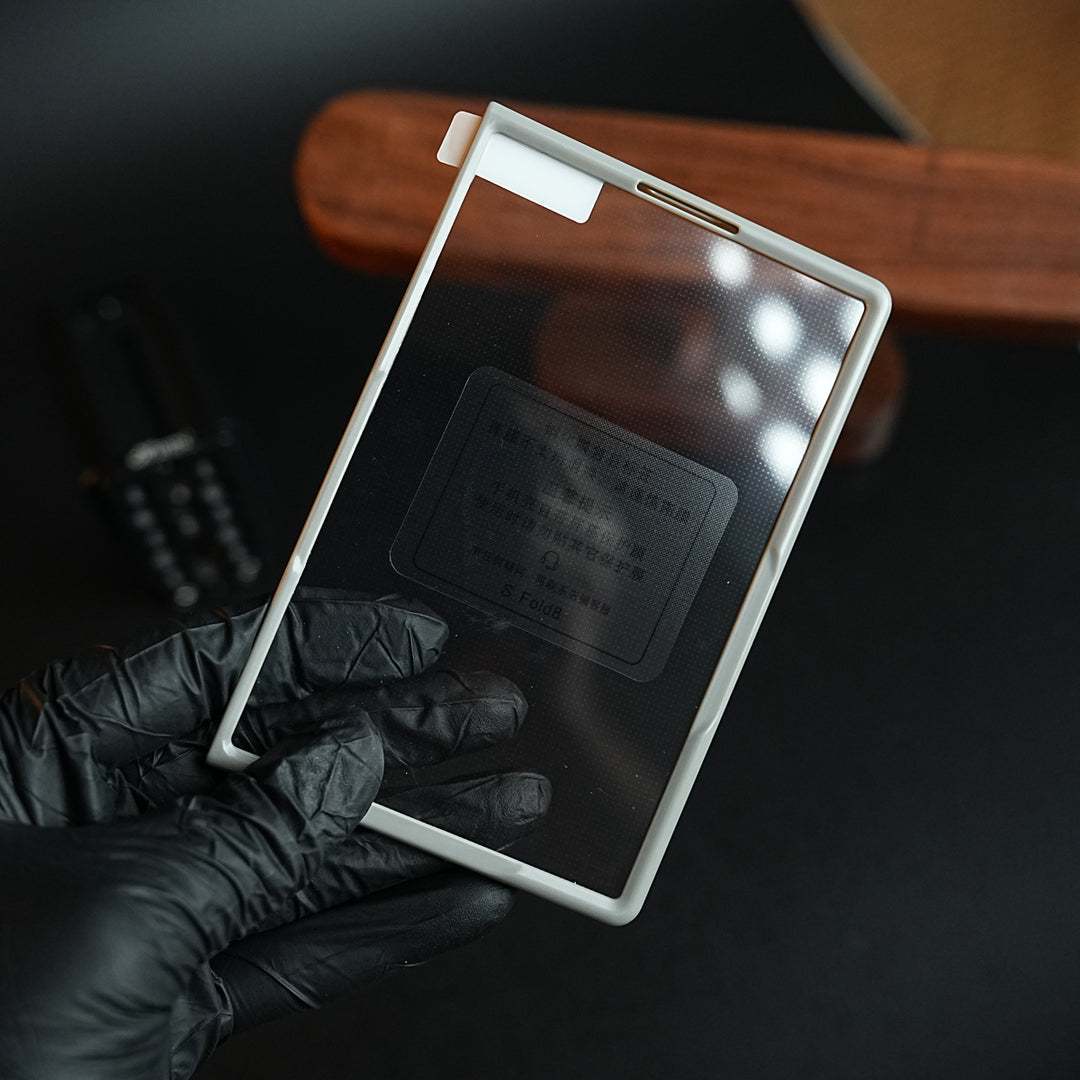 Stitched Leather Texture Case for Galaxy Z Fold 8 | Ring Stand and Front Frame