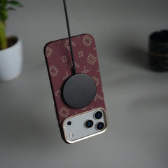 iPhone 18 Series Aramid Fiber Case | Slim MagSafe Cover (Maroon)