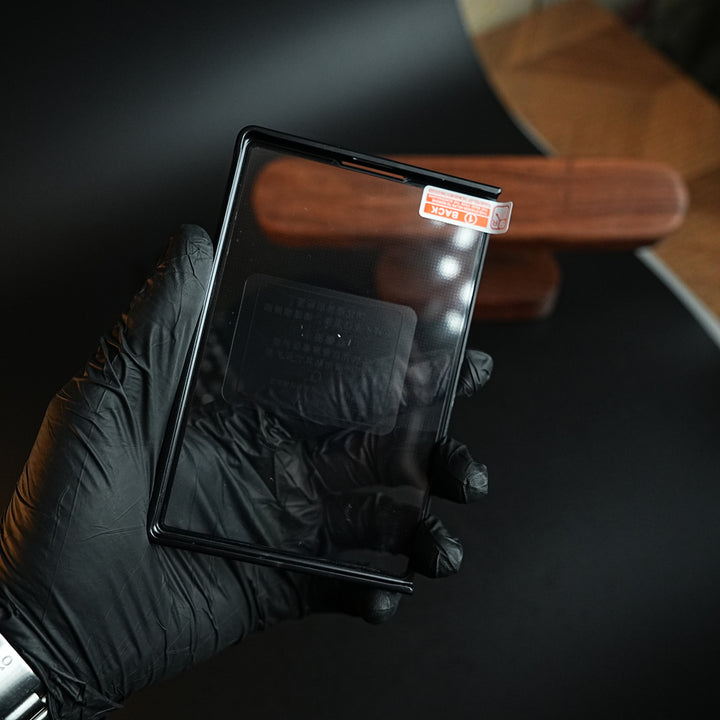 Stitched Leather Texture Case for Galaxy Z Fold 8 | Ring Stand and Front Frame