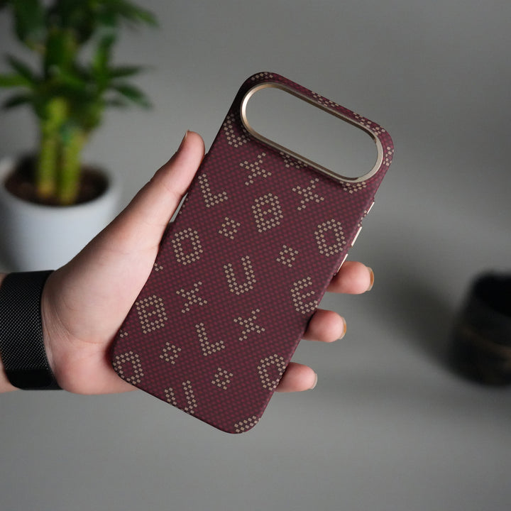 iPhone 17 Air Aramid Fiber Case | Slim MagSafe Cover | Maroon