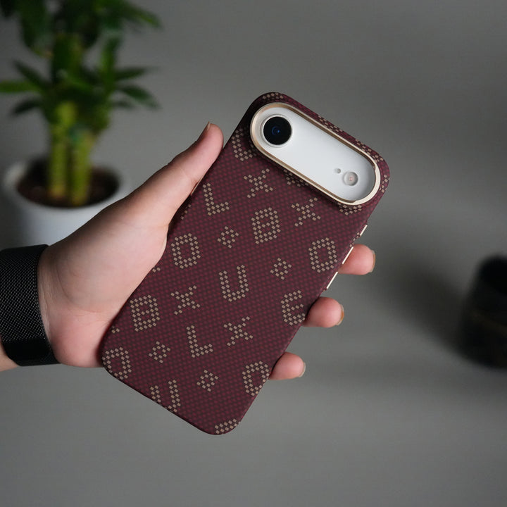 iPhone 17 Air Aramid Fiber Case | Slim MagSafe Cover | Maroon