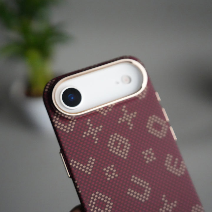 iPhone 17 Air Aramid Fiber Case | Slim MagSafe Cover | Maroon