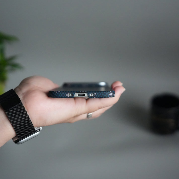 iPhone 17 Air Aramid Fiber Case | Slim MagSafe Cover  | Blue