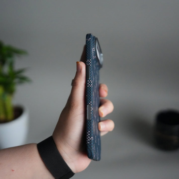 iPhone 17 Air Aramid Fiber Case | Slim MagSafe Cover  | Blue