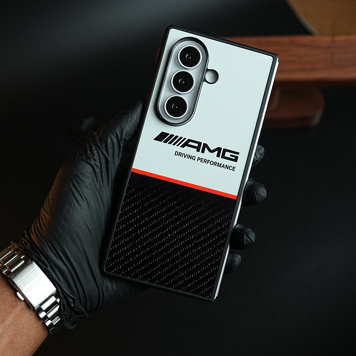 Performance Carbon Fiber Texture Print Slim Case Cover For Samsung Galaxy Z Fold 6