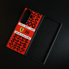 Racing Graffiti Premium Slim Case Cover For Samsung Galazy Z Fold 6 | Red & Black