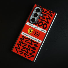 Racing Graffiti Premium Slim Case Cover For Samsung Galazy Z Fold 6 | Red & Black