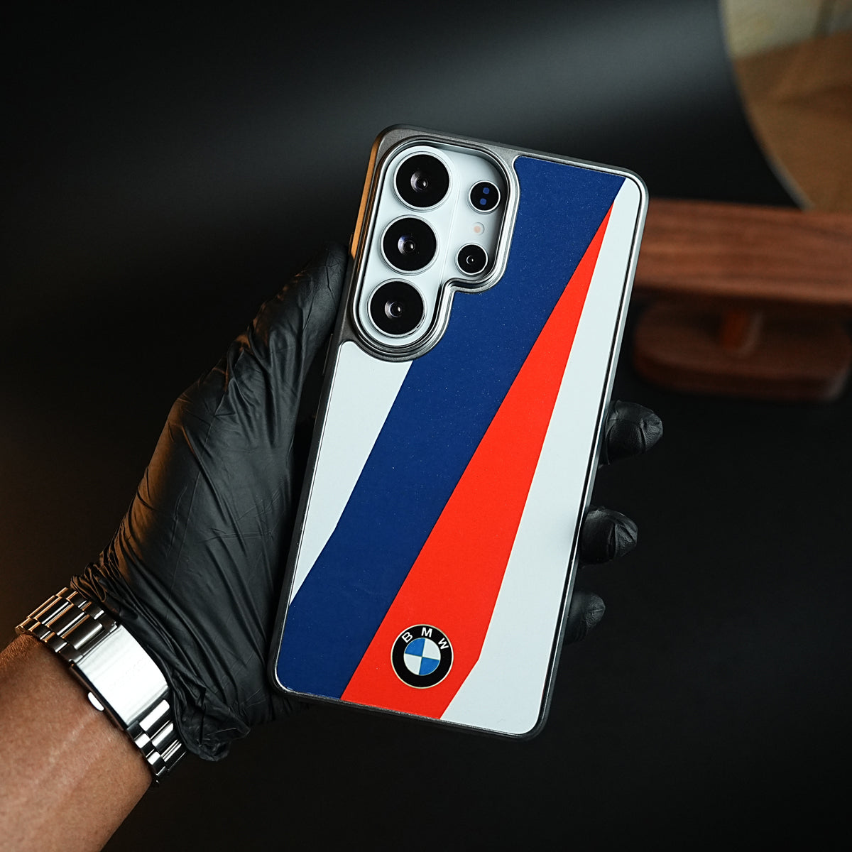 Racing Stripe Sport Chrome Plated Case Cover For Samsung Galaxy Ultra Series