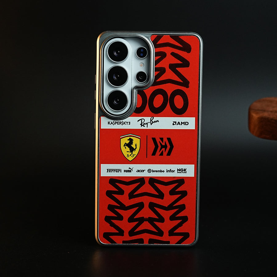 Racing Graffiti Premium Slim Case Cover For Samsung Galaxy Ultra Series| Red & Black