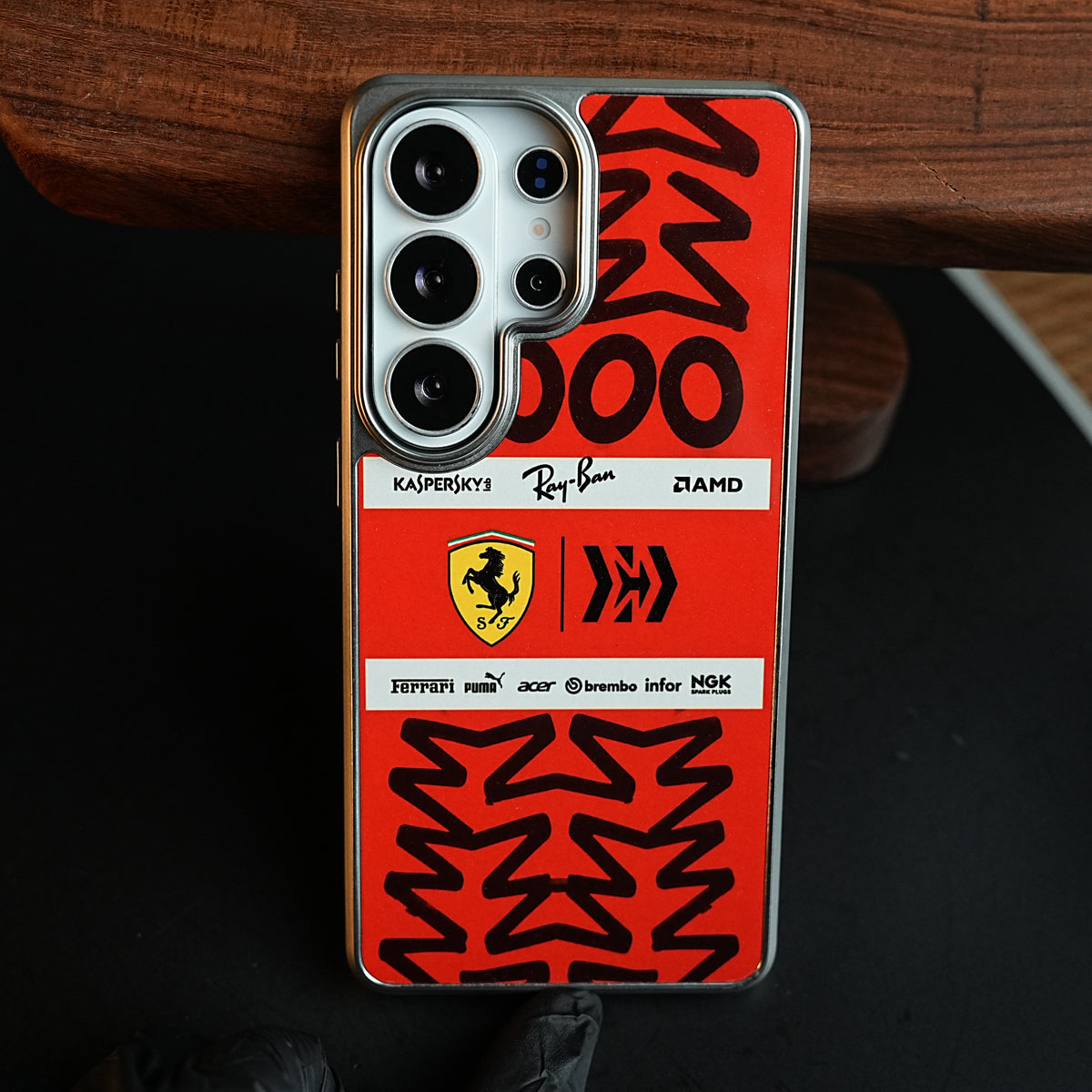 Racing Graffiti Premium Slim Case Cover For Samsung Galaxy Ultra Series| Red & Black