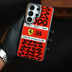 Racing Graffiti Premium Slim Case Cover For Samsung Galaxy Ultra Series| Red & Black