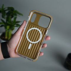 iPhone 17 Pro MagSafe Suitcase Design Case | Shockproof Ribbed Texture Back Cover
