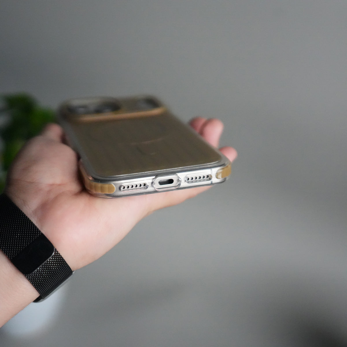 iPhone 17 Pro MagSafe Suitcase Design Case | Shockproof Ribbed Texture Back Cover