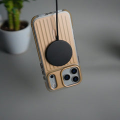 iPhone 17 Pro MagSafe Suitcase Design Case | Shockproof Ribbed Texture Back Cover