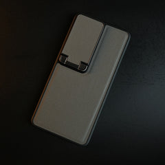 Galaxy Ultra Series Premium Leather Texture Case Metal Stand & Camera Protection