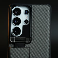 Galaxy Ultra Series Premium Leather Texture Case Metal Stand & Camera Protection