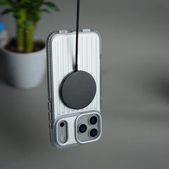 iPhone 17 Pro MagSafe Suitcase Design Case | Shockproof Ribbed Texture Back Cover