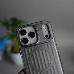 iPhone 17 Pro MagSafe Suitcase Design Case | Shockproof Ribbed Texture Back Cover