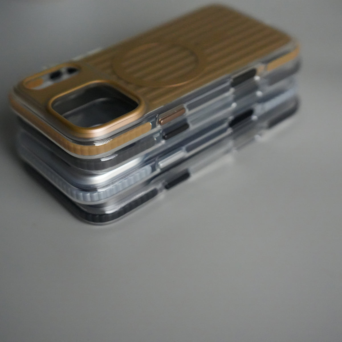 iPhone 17 Pro MagSafe Suitcase Design Case | Shockproof Ribbed Texture Back Cover