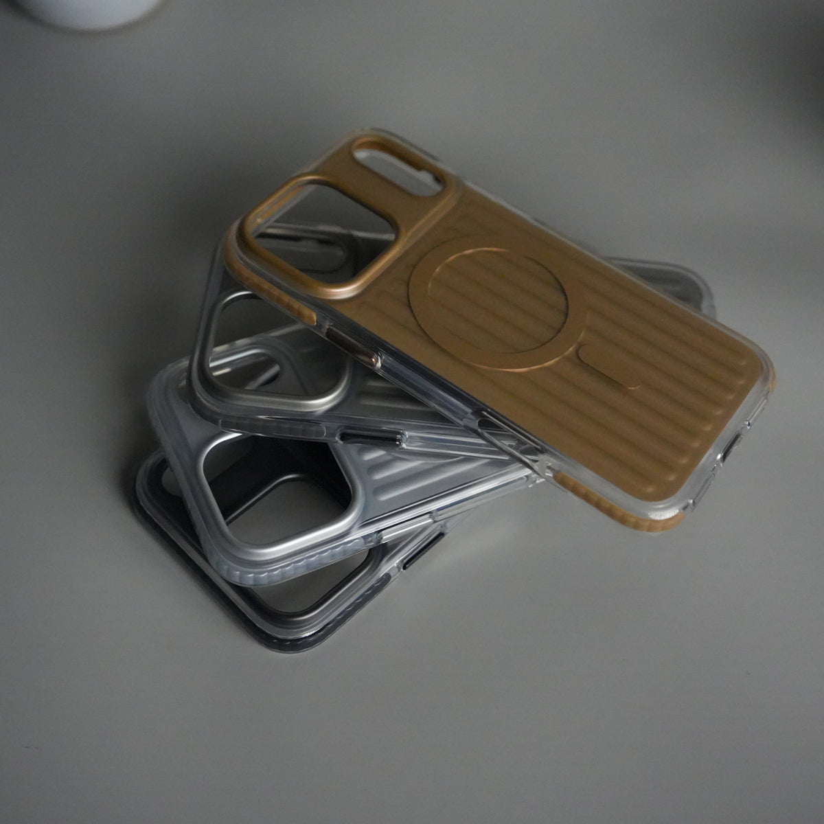 iPhone 17 Pro MagSafe Suitcase Design Case | Shockproof Ribbed Texture Back Cover