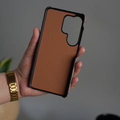 Galaxy S26 Ultra Luxury GG Pattern Leather Case | Premium Hard Back Cover