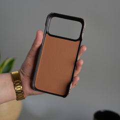 iPhone 17 Series Luxury GG Pattern Leather Case | Premium Hard Back Cover