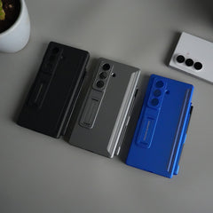 Galaxy Z Fold 7 Case with S Pen Holder & Kickstand | Front + Back Protection Cover