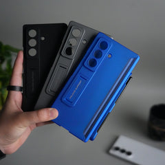 Galaxy Z Fold 7 Case with S Pen Holder & Kickstand | Front + Back Protection Cover