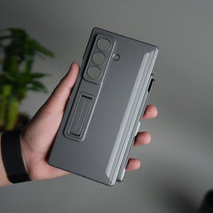 Galaxy Z Fold 7 Case with S Pen Holder & Kickstand | Front + Back Protection Cover